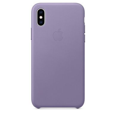 Кожаный чехол Apple Leather Case Lilac для iPhone X | XS (MVFR2)