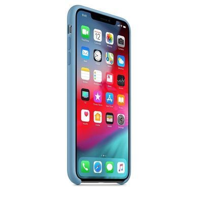 Силиконовый матовый чехол Apple для iPhone XS Max Silicone Case Cornflower (MW952LL/A)