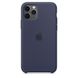 Силиконовый матовый чехол Apple Silicone Case Midnight Blue для iPhone 11 Pro (OEM)