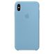 Силиконовый матовый чехол Apple для iPhone XS Max Silicone Case Cornflower (MW952LL/A)