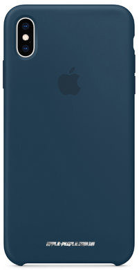 Силиконовый матовый чехол Apple для iPhone X / XS Silicone Case - Pacific Green (MUJU2LL/A)