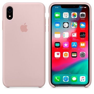 Силиконовый чехол-накладка-накладка AnySmart Silicone Case Pink Sand для iPhone XR (OEM)