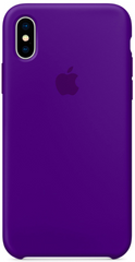 Силиконовый чехол-накладка для Apple iPhone X / XS Silicone Case - Ultra Violet (MQT72)