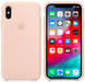Силиконовый матовый чехол Apple для iPhone X / XS Silicone Case - Pink Sand (MTF82LL/A)