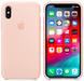 Силиконовый матовый чехол для Apple iPhone X / XS Silicone Case - Pink Sand (MTF82LL/A)