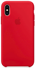 Силиконовый матовый чехол для Apple iPhone X / XS Silicone Case - (PRODUCT) RED (MRWC2LL/A)