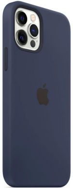 Силиконовый чехол Apple iPhone 12 Pro Max Silicone Case with MagSafe Deep Navy (MHLD3)