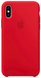 Силиконовый матовый чехол Apple для iPhone X / XS Silicone Case - (PRODUCT) RED (MRWC2LL/A)