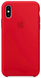 Силиконовый матовый чехол для Apple iPhone X / XS Silicone Case - (PRODUCT) RED (MRWC2LL/A)