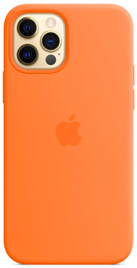 Силиконовый чехол Apple iPhone 12 Pro Max Silicone Case with MagSafe Kumquat (MHL83)