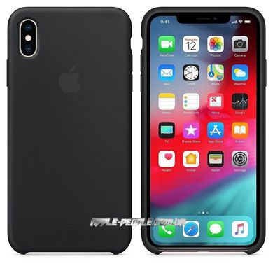 Силиконовый чехол-накладка для Apple iPhone XS Max Silicone Case Black (MRWE2)