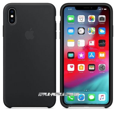 Силиконовый чехол Apple для iPhone XS Max Silicone Case Black (MRWE2)