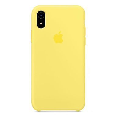 Силиконовый матовый чехол-накладка AnySmart Silicone Case Lemonade для iPhone XR (OEM)
