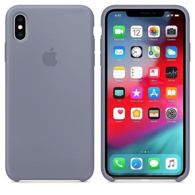 Силиконовый чехол Apple для iPhone XS Max Silicone Case Lavender Gray (MTFH2)