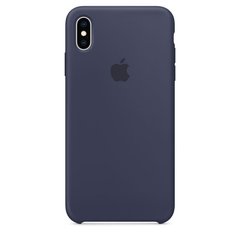 Силиконовый чехол Apple для iPhone XS Max Silicone Case Midnight Blue (MRWG2)