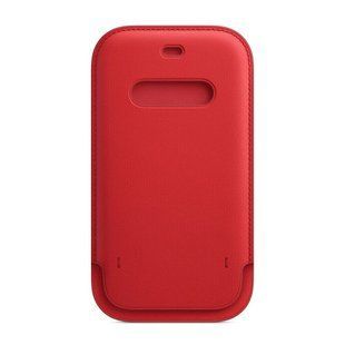 Кожаный чехол-бумажник Apple Leather Sleeve with MagSafe Product Red для iPhone 12 mini (MHMR3)