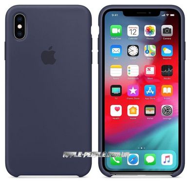 Силиконовый чехол-накладка для Apple iPhone XS Max Silicone Case Midnight Blue (MRWG2)