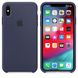 Силиконовый чехол-накладка для Apple iPhone XS Max Silicone Case Midnight Blue (MRWG2)