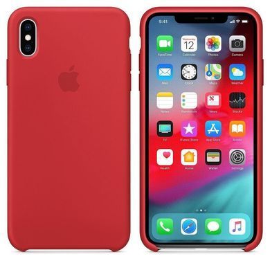 Силиконовый чехол-накладка-накладка AnySmart для iPhone XS Max Silicone Case (PRODUCT) RED
