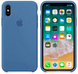 Силиконовый матовый чехол для Apple iPhone X / XS Silicone Case - Denim Blue (MRG22LL/A)