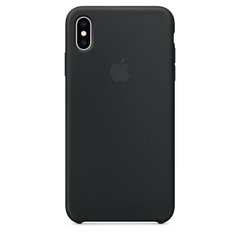 Силиконовый матовый чехол Apple для iPhone XS Max Silicone Case Black (MRWE2LL/A)