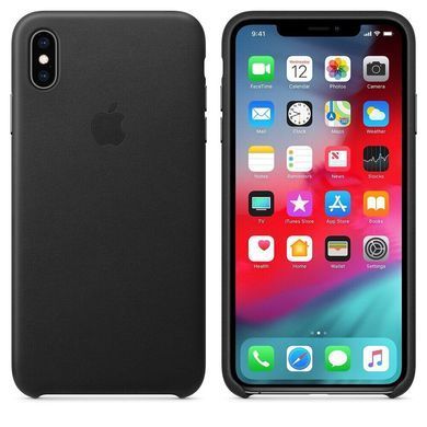 Кожаный чехол AnySmart Leather Case Black для iPhone XS Max (OEM)