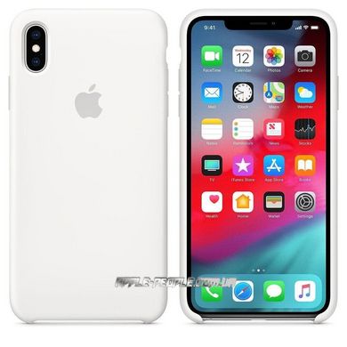 Силиконовый чехол Apple для iPhone XS Max Silicone Case White (MRWF2)