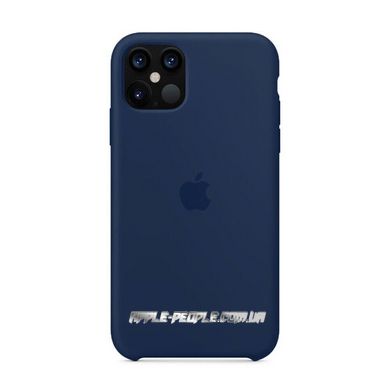 Силиконовый чехол AnySmart Silicone Case Midnight Blue для iPhone 12 | 12 Pro (OEM)