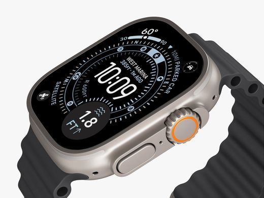Apple Watch Ultra 3 GPS + Cellular 49mm Black Titanium Case with Black Ocean Band (MF0J4)