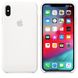 Силиконовый чехол Apple для iPhone XS Max Silicone Case White (MRWF2)