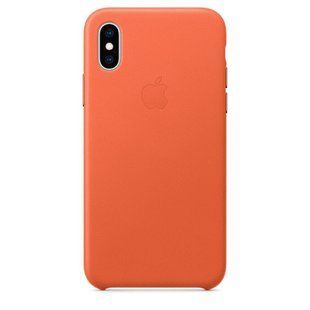 Кожаный чехол Apple Leather Case Sunset для iPhone X | XS (MVFQ2)