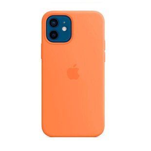 Cиликоновый чехол AnySmart Silicone Case MagSafe Kumquat для iPhone 12 mini (OEM)