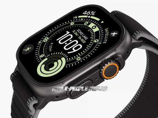 Apple Watch Ultra 3 GPS + Cellular 49mm Black Titanium Case with Black Alpine Loop - Large (MF0X4)