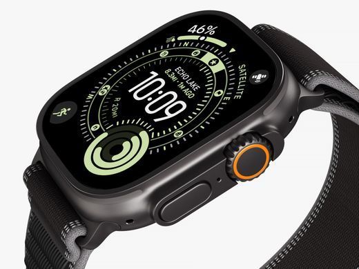 Apple Watch Ultra 3 GPS + Cellular 49mm Black Titanium Case with Black Alpine Loop - Large (MF0X4)