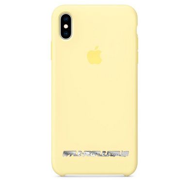 Силиконовый чехол Apple для iPhone XS Max Silicone Case Mellow Yellow (MUJR2)