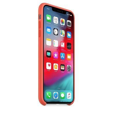 Силиконовый матовый чехол для Apple iPhone XS Max Silicone Case Nectarine (MTFF2LL/A)
