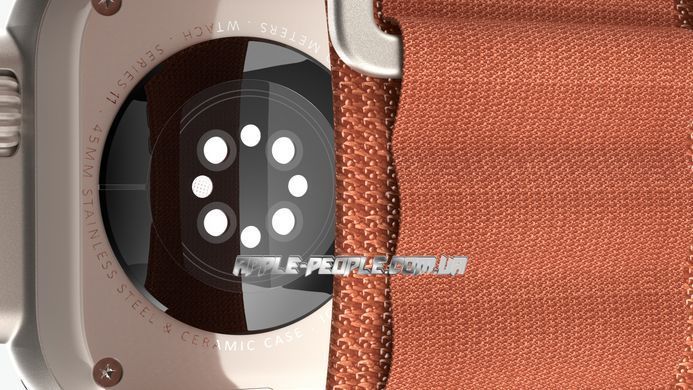 Apple Watch Ultra 3 GPS + Cellular 49mm Black Titanium Case with Terra Cotta Alpine Loop - Large (MF254+MG9F4)