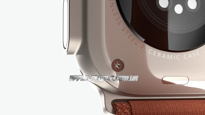Apple Watch Ultra 3 GPS + Cellular 49mm Black Titanium Case with Terra Cotta Alpine Loop - Large (MF254+MG9F4)