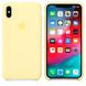 Силиконовый чехол Apple для iPhone XS Max Silicone Case Mellow Yellow (MUJR2)