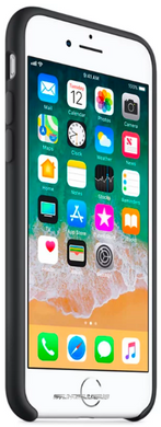 Силиконовый чехол-накладка-накладка AnySmart для iPhone 8 / 7 Silicone Case - Black
