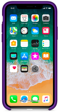 Силиконовый матовый чехол Apple для iPhone X / XS Silicone Case - Ultra Violet (MQT72LL/A)
