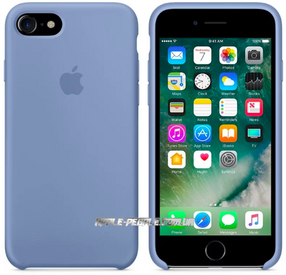 Силиконовый чехол-накладка для Apple iPhone 8 / 7 Silicone Case - Azure (MQ0J2)