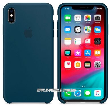 Силиконовый чехол-накладка для Apple iPhone XS Max Silicone Case Pacific Green (MUJQ2)