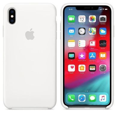 Силиконовый чехол-накладка-накладка AnySmart для iPhone XS Max Silicone Case White
