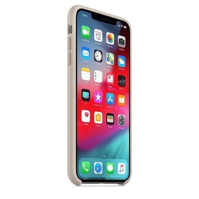 Силиконовый матовый чехол для Apple iPhone XS Max Silicone Case Stone (MRWJ2LL/A)