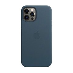 Кожаный чехол Apple Leather Case with MagSafe Baltic Blue (MHKK3) для iPhone 12 Pro Max