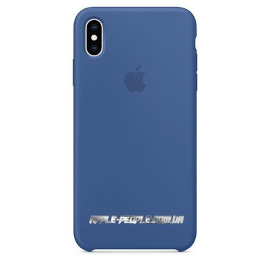 Силиконовый чехол-накладка для Apple iPhone XS Max Silicone Case Delft Blue (MVF62)