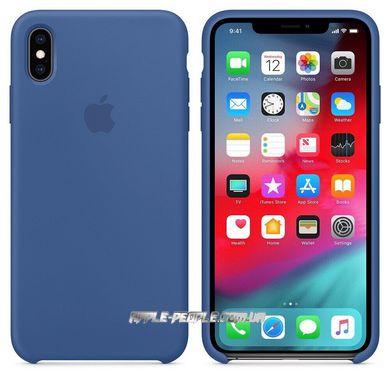 Силиконовый чехол-накладка для Apple iPhone XS Max Silicone Case Delft Blue (MVF62)