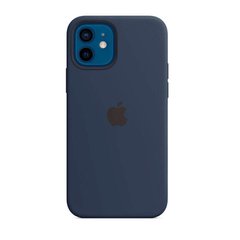 Cиликоновый чехол AnySmart Silicone Case MagSafe Deep Navy для iPhone 12 mini (OEM)