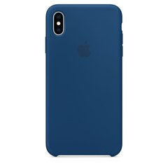 Силиконовый матовый чехол Apple для iPhone XS Max Silicone Case Blue Horizon (MTFE2LL/A)